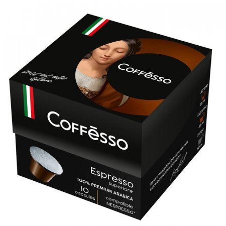 Капсулы для кофемашин Coffesso Espresso Superiore 10 штук в упаковке