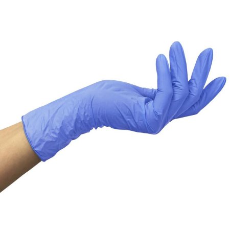 Перчатки медицинские смотровые нитриловые MediOk Blue Sky нестерильные  неопудренные размер L (8-9) голубые (100 штук в упаковке)