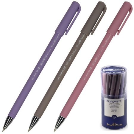 Ручка шариковая неавтоматическая Bruno Visconti SlimWrite Rio синяя (толщина линии 0.5 мм)