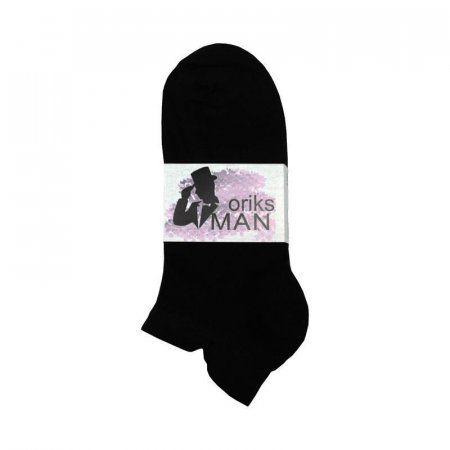 Носки мужские черные без рисунка размер 25-27 (3 пары в упаковке)