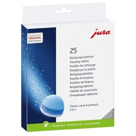 Таблетки для 3-х фазовой очистки Jura (25 штук в упаковке, артикул  производителя 25045)
