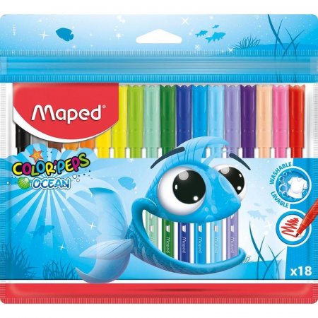 Фломастеры Maped Color'peps ocean 18 цветов