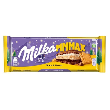 Шоколад Milka молочный с шоколадно-молочной начинкой и печеньем 300 г