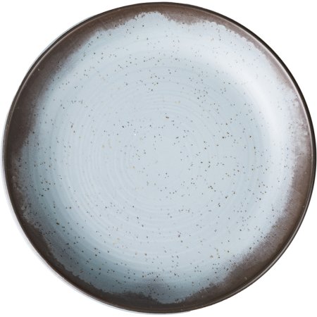 Тарелка суповая Oxford FLAT Shape PACIFICO керамика 20.5 см  мятно-голубая, синяя