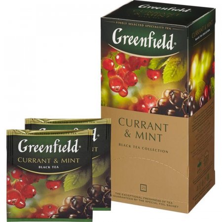 Чай Greenfield Currant and Mint черный 25 пакетиков