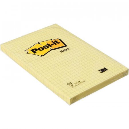 Стикеры Post-it 102x152 мм желтые пастельные 100 листов
