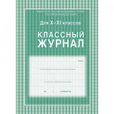 Классный журнал (10-11 классы, А4, 92 страницы)