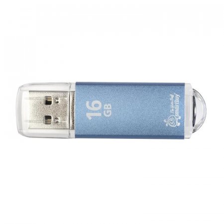 Флеш-память SmartBuy V-Cut 16Gb USB 2.0 голубая