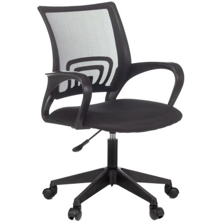 Кресло офисное Easy Chair 396 LT черное (сетка/ткань, пластик)
