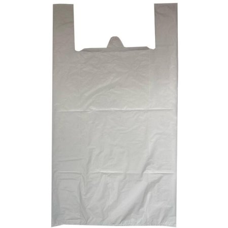 Пакет-майка ПНД 30 мкм белый (40+18x70 см, 50 штук в упаковке)