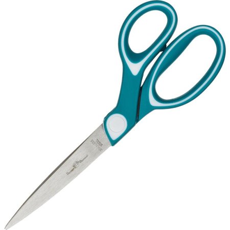 Ножницы 180 мм Bruno Visconti Ladycut с пластиковыми прорезиненными  анатомическими ручками синего цвета