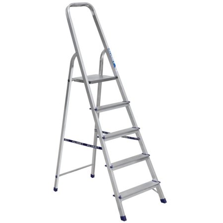 Стремянка алюминиевая 5 ступеней Алюмет Ам705 Стремянка алюминиевая 5 ступеней Алюмет Ам705