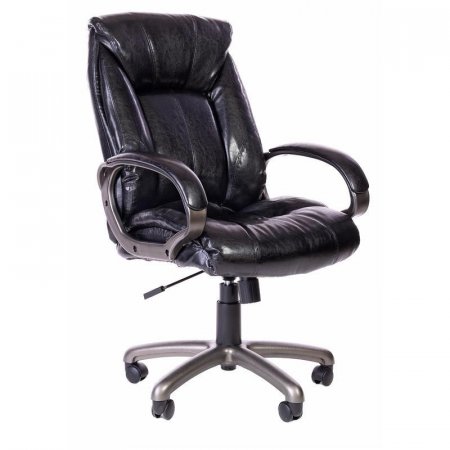 Кресло для руководителя 669 TPU черное (экокожа, пластик)