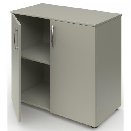 Шкаф для учебных пособий закрытый низкий (серый, 800х420х820 мм)