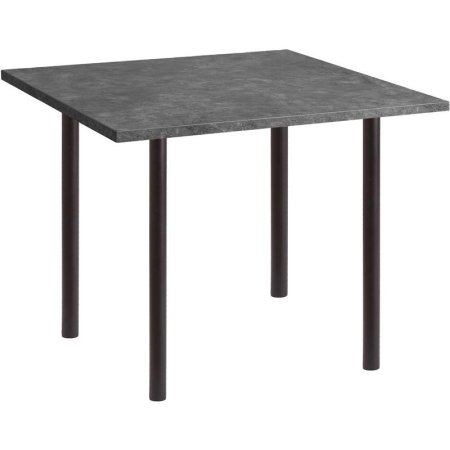Стол обеденный Стиль (квадратный, солино темный/черный, 800х800х730 мм)