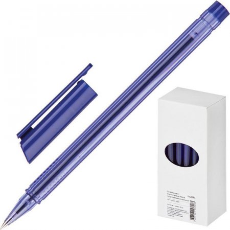 Ручка шариковая Attache Atlantic трехгранный корпус синяя (толщина линии 0.5 мм)