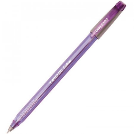 Ручка шариковая одноразовая неавтоматическая масляная Unimax Trio DC Fashion фиолетовая (толщина линии 0.7 мм)