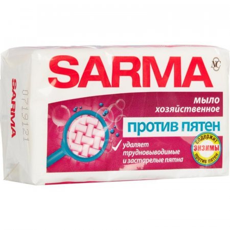 Мыло хозяйственное Sarma против пятен 140 г