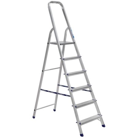 Стремянка алюминиевая 6 ступеней Алюмет Ам706