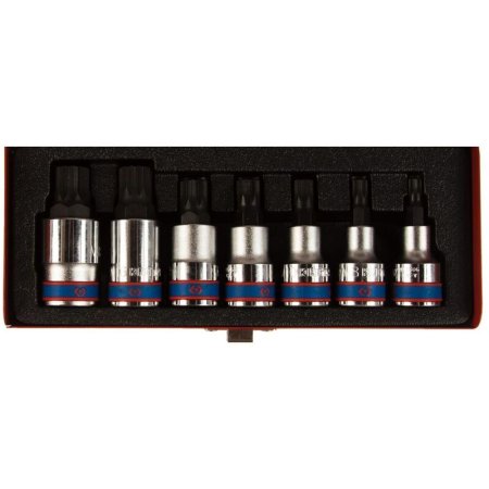 Набор головок King Tony Spline M6-M18 1/2" 7 предметов (4117PR)