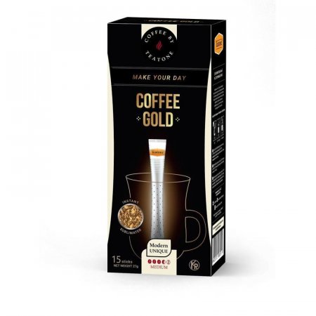 Кофе порционный растворимый Teatone Gold 15 стиков по 1.8 г