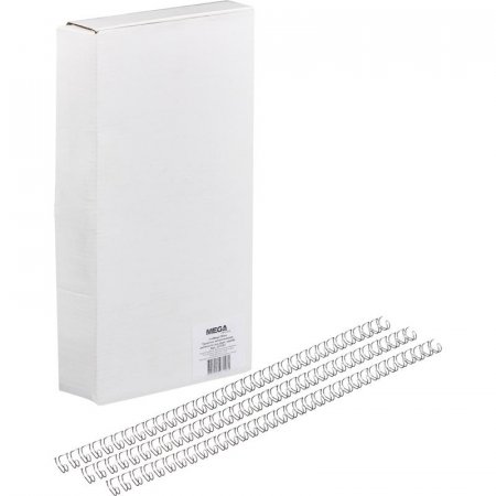 Пружины для переплета металлические Promega office 6.4 мм серебристые  (100 штук в упаковке)