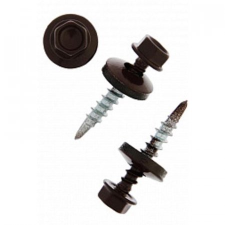 Саморезы кровельные Tech-Krep RAL-8017 4.8х28 мм (300 штук в упаковке)