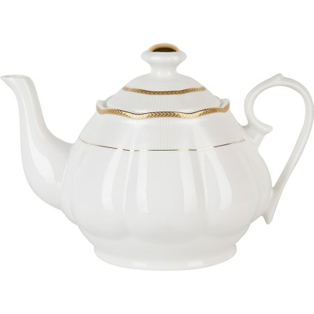 Чайник Nouvelle Home White Chic 1350 мл золотистый/белый