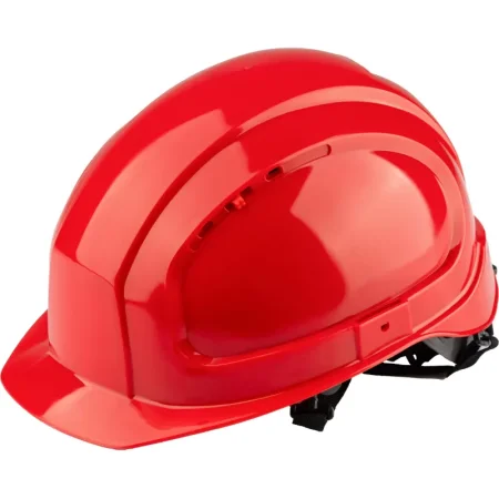 Каска защитная TOPFORT Универсал 303 красная с храповым механизмом