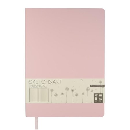 Скетчбук Sketch&Art Zefir 179х250 мм 80 листов розовый