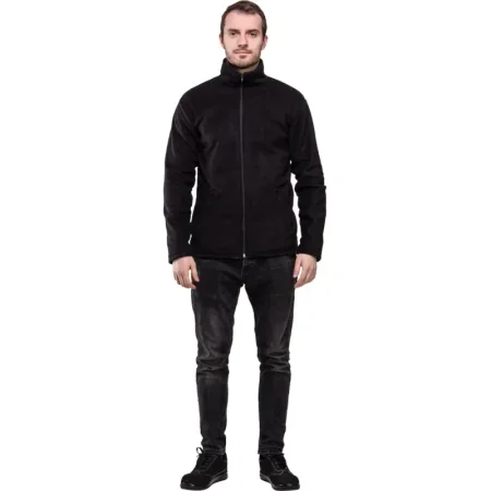 Толстовка флисовая мужская черная размер S (40-42)