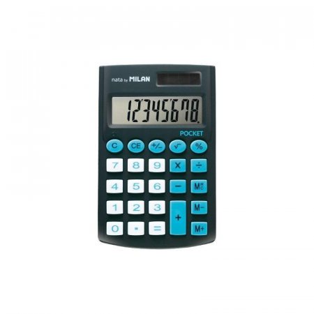 Калькулятор карманный Milan 150908KBL 8-разрядный черный