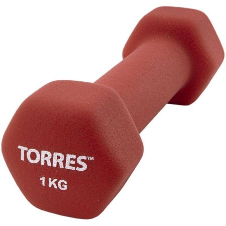 Гантель металлическая Torres PL55011 1 кг
