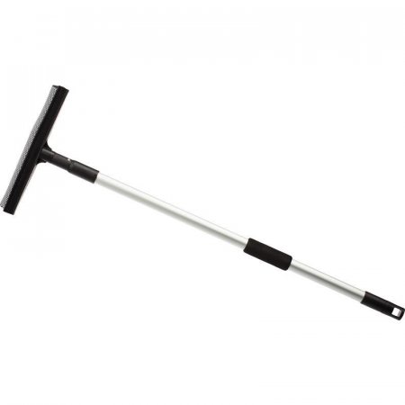 Швабра для мытья окон ЭкоКоллекция с губкой и сгоном (рабочая часть 25 см, рукоятка 120 см)