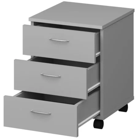 Тумба подкатная Бюджет 2556 (серый, 398х350х521 мм, 3 ящика)