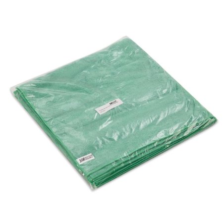 Салфетки хозяйственные SYR микрофибра 40x40 см 280 г/кв.м зеленые 10  штук в упаковке
