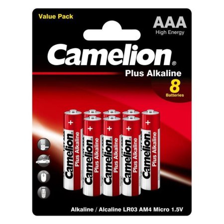 Батарейки Camelion Plus ААА LR03 (8 штук в упаковке)