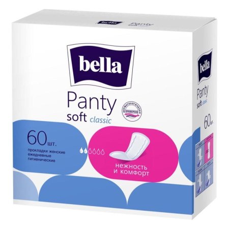 Прокладки женские ежедневные Bella Panty Soft Classic (60 штук в  упаковке)