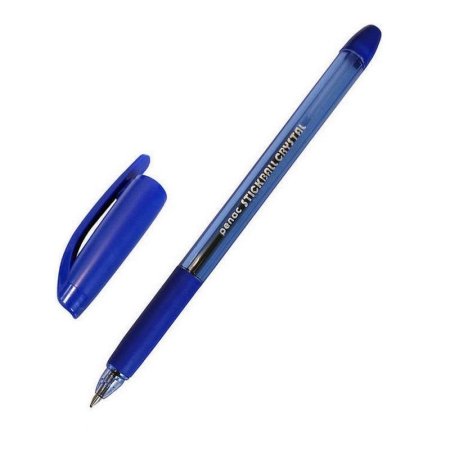 Ручка шариковая неавтоматическая Penac Stick Ball Crystal синяя (толщина  линии 0.35 мм)