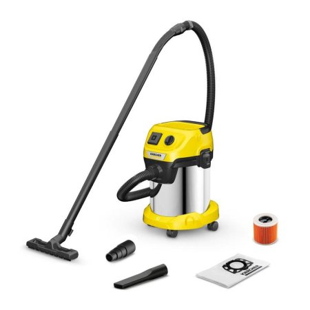 Пылесос Karcher WD 3 P S V-17/4/20 желтый (77 ДБ)