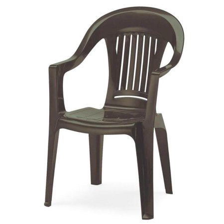 Кресло пластиковое Фламинго коричневый (560x580x900 мм)