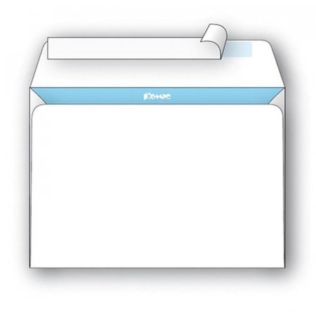 Конверт почтовый BusinessPost C4 (229x324 мм) белый удаляемая лента (25 штук в упаковке)