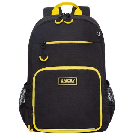 Рюкзак школьный Grizzly черный (RB-255-2/2)