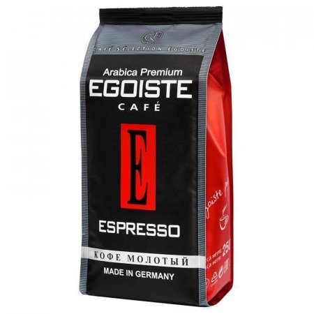 Кофе молотый Egoiste Espresso 250 г (вакуумная упаковка)