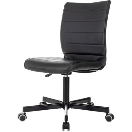Кресло офисное Easy Chair 303 черное (экокожа, металл)