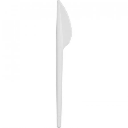 Нож одноразовый Комус Бюджет белый 155 мм 100 штук в упаковке