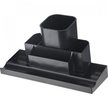 Подставка для канцелярских мелочей Uniplast черная 12 отделений