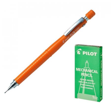 Карандаш механический PILOT H-329, 0,9мм, с ластиком