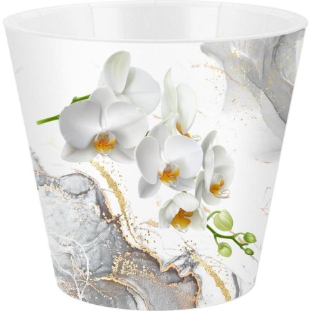 Горшок для цветов InGreen белый (160х160х145 мм)