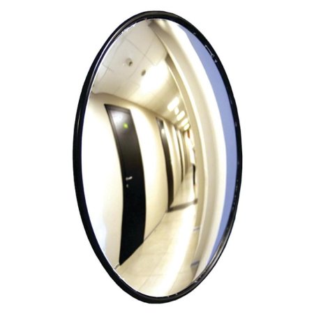 Зеркало настенное CM(U)-60 обзорное противокражное (черный, 600х600 мм,  криволинейное)
